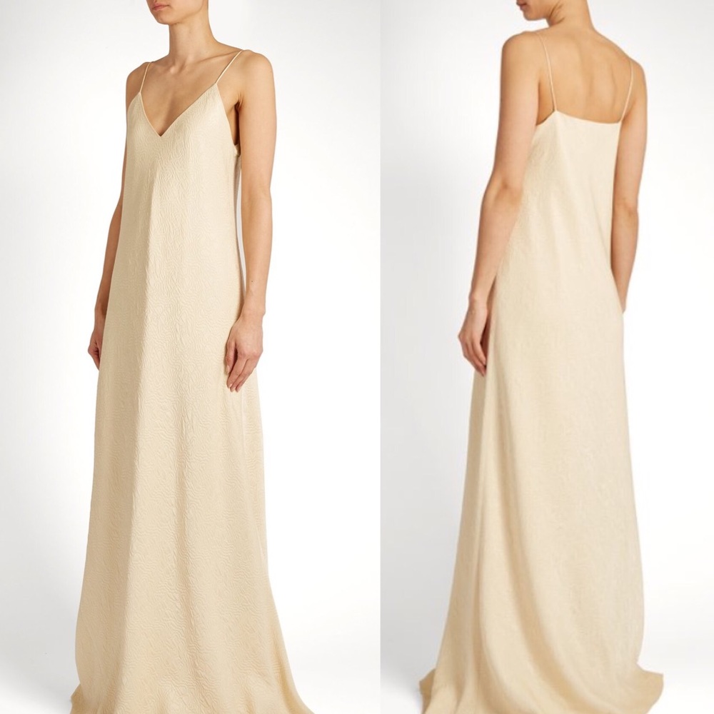 The Row Vera silk-cloqué gown NWT